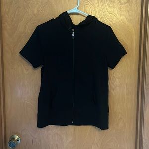 Short sleeve black jacket/sweater